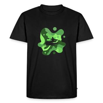 Rafting canoë d’eau vive - T-shirt Premium bio Homme - noir - Devant - Nico (187cm)