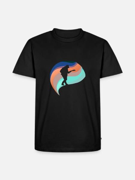 Elektrogitarre Heavy - Männer Premium Bio T-Shirt - Schwarz
