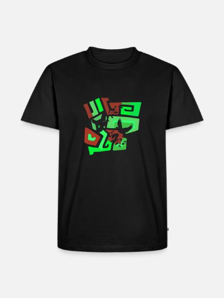 Tauben Taube - Männer Premium Bio T-Shirt - Schwarz