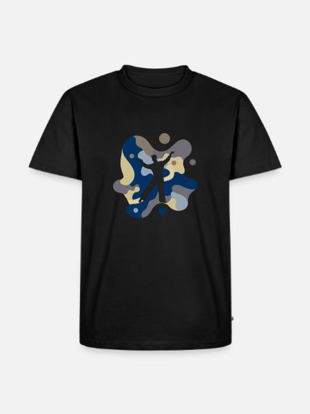 Tanzsport Modern Tanzlehrer - Männer Premium Bio T-Shirt - Schwarz