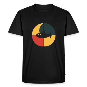 Submarine Submarine Navy - Men's Premium Organic T-Shirt - black - Front - Nico (187cm)