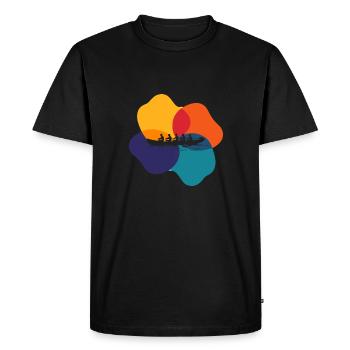 water rowing techniques river - Men's Premium Organic T-Shirt - black - Front - Nico (187cm)