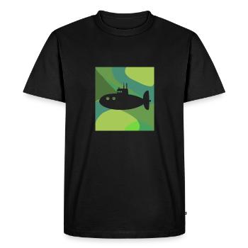 Submarine Navy Underwater - Men's Premium Organic T-Shirt - black - Front - Nico (187cm)