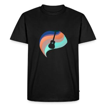 Guitariste Bassiste Hardrock - T-shirt Premium bio Homme - noir - Devant - Nico (187cm)