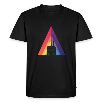 HamRadio Radio Technology Radio Amateurs - Men's Premium Organic T-Shirt - black - Front - Nico (187cm)