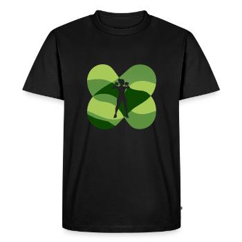 Fitness Entraînement physique - T-shirt Premium bio Homme - noir - Devant - Nico (187cm)