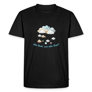 Herzige Wolkenträume für Babys - Men's Premium Organic T-Shirt - black - Front - Nico (187cm)