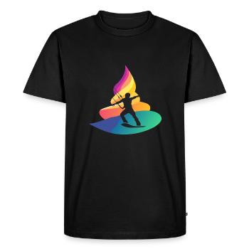 Wakeboard Wakeboard - T-shirt Premium bio Homme - noir - Devant - Nico (187cm)