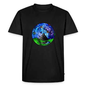Cosmic Scenery - Men's Premium Organic T-Shirt - black - Front - Nico (187cm)