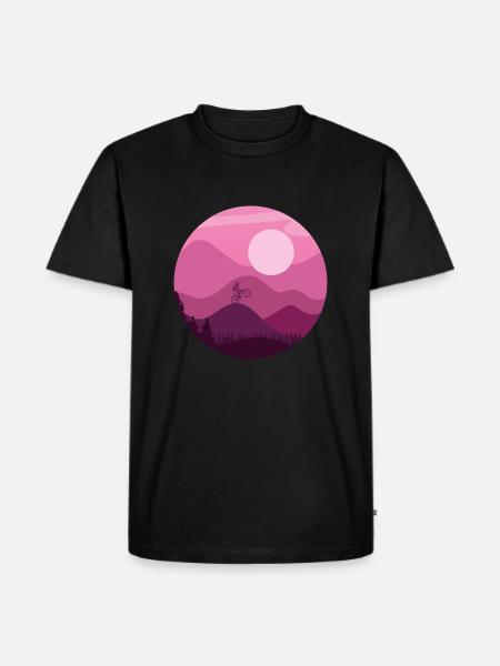 Mountain Biker - Men's Premium Organic T-Shirt - black
