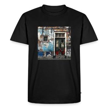 Lost Place Porte d’entrée n° 5 Quitter le délabré urbain - T-shirt Premium bio Homme - noir - Devant - Nico (187cm)