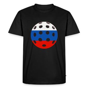 Pickleball Russie - T-shirt Premium bio Homme - noir - Devant - Nico (187cm)