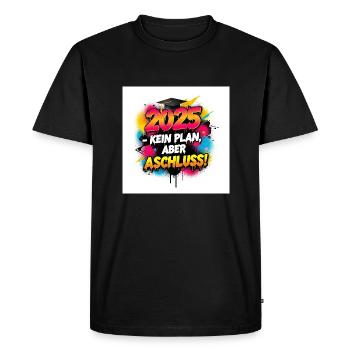 Stylish Graduation 2025 Design – Perfect - Men's Premium Organic T-Shirt - black - Front - Nico (187cm)