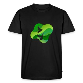 Dove of Peace Dove Eggs Turtle Doves - Men's Premium Organic T-Shirt - black - Front - Nico (187cm)