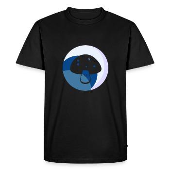 Mycologie des spores de champignons - T-shirt Premium bio Homme - noir - Devant - Nico (187cm)