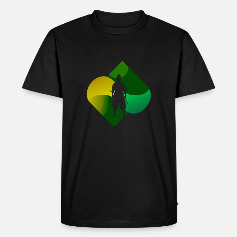 Ninja Samurai Karate - Männer Premium Bio T-Shirt - Schwarz