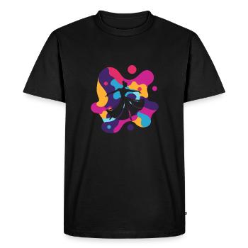 Dancing Dance Monster Foxtrot - Men's Premium Organic T-Shirt - black - Front - Nico (187cm)
