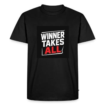 HIGHR - Winner takes all - Black&White HIGHR 1 - T-shirt Premium bio Homme - noir - Devant - Nico (187cm)