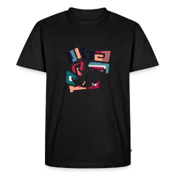Dance Sport Dancing Foxtrot - Men's Premium Organic T-Shirt - black - Front - Nico (187cm)