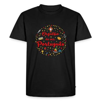 Orgulho - T-shirt Premium bio Homme - noir - Devant - Nico (187cm)