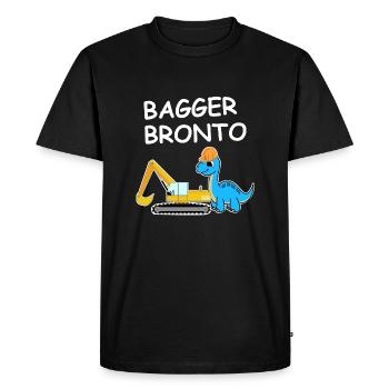 Excavatrice Bronto - T-shirt Premium bio Homme - noir - Devant - Nico (187cm)