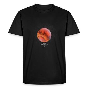 Mars - T-shirt Premium bio Homme - noir - Devant - Nico (187cm)