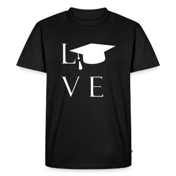 L’école d’amour est diplômée de Bachelor Master - T-shirt Premium bio Homme - noir - Devant - Nico (187cm)