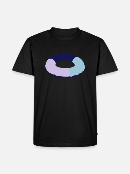 schwimmring - Männer Premium Bio T-Shirt - Schwarz