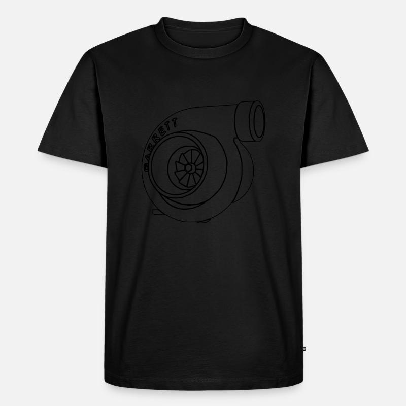 turbo33 - Männer Premium Bio T-Shirt - Schwarz
