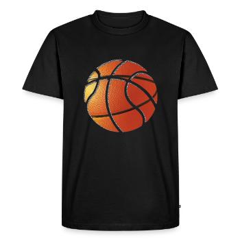 basketball - T-shirt Premium bio Homme - noir - Devant - Nico (187cm)