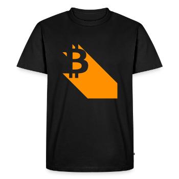 Bat bitcoin - T-shirt Premium bio Homme - noir - Devant - Nico (187cm)