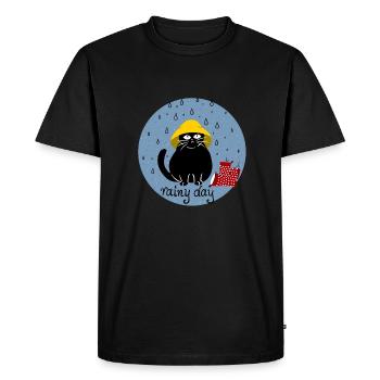 rainy days - T-shirt Premium bio Homme - noir - Devant - Nico (187cm)