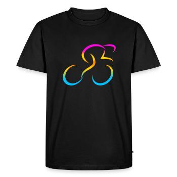 cyclist cycling bmx bike sport mountain biking hobby - Men's Premium Organic T-Shirt - black - Front - Nico (187cm)