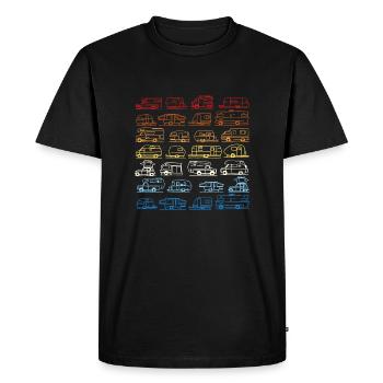campsite rainbow - Men's Premium Organic T-Shirt - black - Front - Nico (187cm)