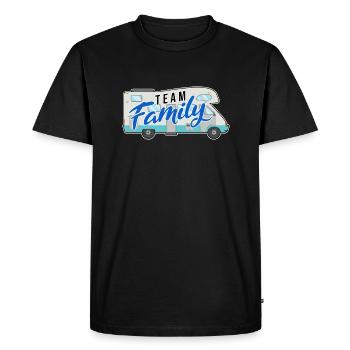 équipe famille camping chien sport cadeau camping - T-shirt Premium bio Homme - noir - Devant - Nico (187cm)