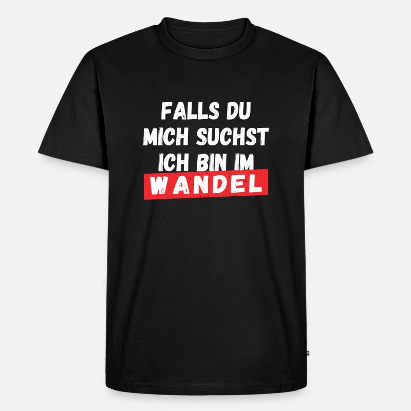 Ich bin im Wandel - Männer Premium Bio T-Shirt - Schwarz