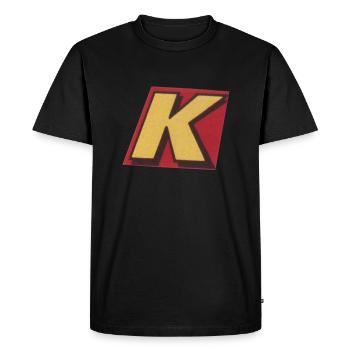 K - T-shirt Premium bio Homme - noir - Devant - Nico (187cm)