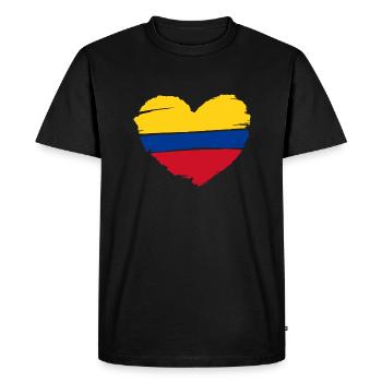 Corazon Colombie - T-shirt Premium bio Homme - noir - Devant - Nico (187cm)