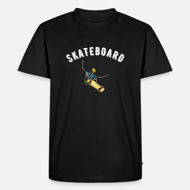 Skateboard - Männer Premium Bio T-Shirt - Schwarz