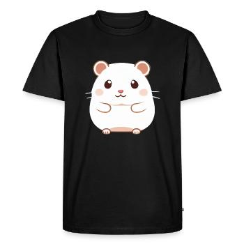 Mignon Cartoon Hamster Love Pet 10 - T-shirt Premium bio Homme - noir - Devant - Nico (187cm)