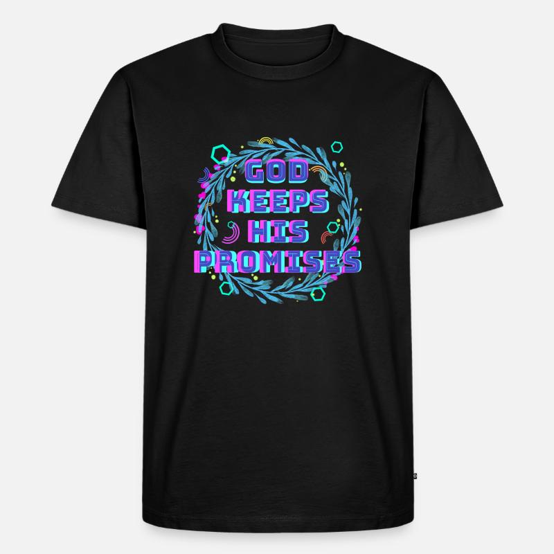 God Keeps His Promises 2 - Männer Premium Bio T-Shirt - Schwarz