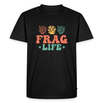 Ask Life Aquarium Propriétaire Élevage de poissons - T-shirt Premium bio Homme - noir - Devant - Nico (187cm)
