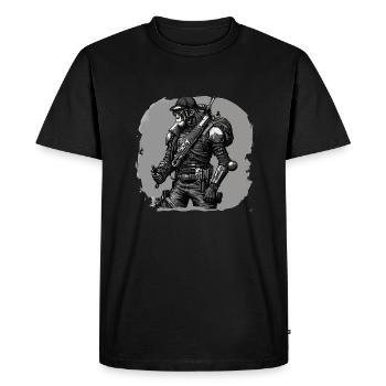 Singe rebelle - T-shirt Premium bio Homme - noir - Devant - Nico (187cm)