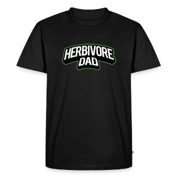 Herbivore Daddy Vegan - T-shirt Premium bio Homme - noir - Devant - Nico (187cm)