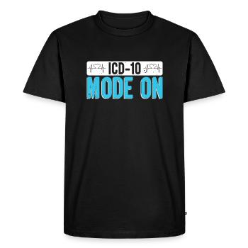 ICD 10 - Medical Coding Specialist - Men's Premium Organic T-Shirt - black - Front - Nico (187cm)