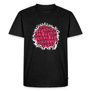 Friends Doberman Brown Birthday Cool - Men's Premium Organic T-Shirt - black - Front - Nico (187cm)