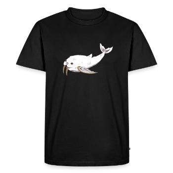 Morleine - T-shirt Premium bio Homme - noir - Devant - Nico (187cm)