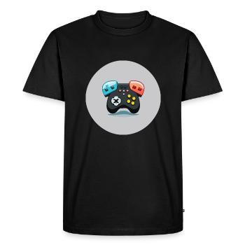 jeu - T-shirt Premium bio Homme - noir - Devant - Nico (187cm)