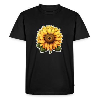 Tournesol - T-shirt Premium bio Homme - noir - Devant - Nico (187cm)