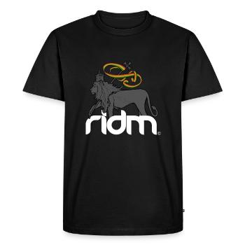 lion ridé - T-shirt Premium bio Homme - noir - Devant - Nico (187cm)
